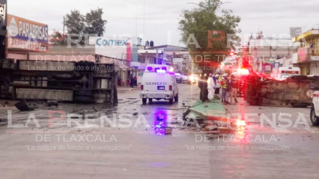 Un muerto y tres lesionados deja accidente en Apizaco