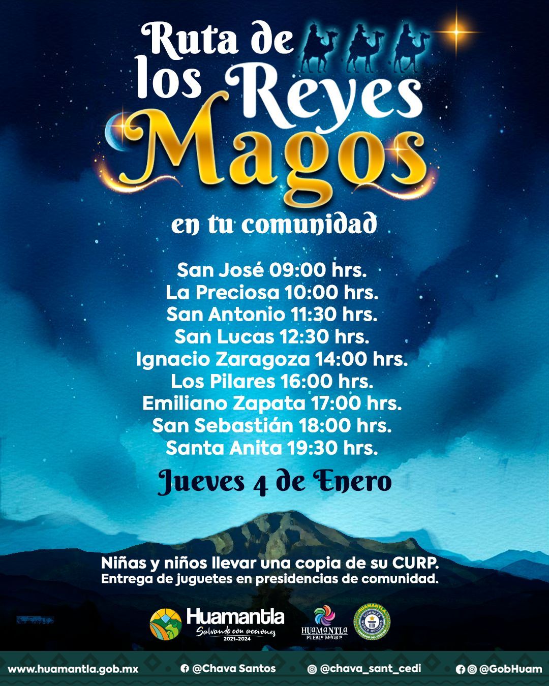 REYES MAGOS – ENTREGA DE JUGUETES PARA LOS NIÑOS – Ayuntamiento de