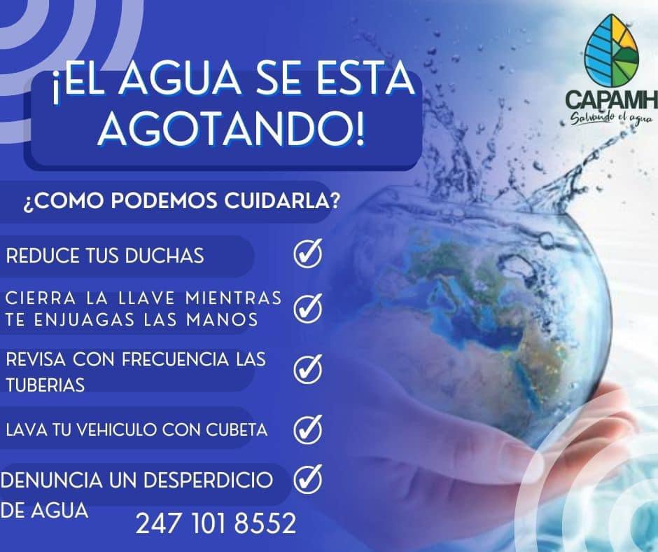 Realiza Recomendaciones CAPAMH Para El Cuidado Del Agua