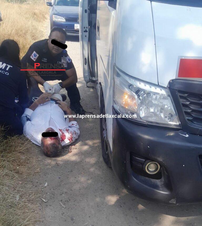 Robo vi0lent0 a transporte colectivo deja un herid0 de bal4 en Tzompantepec.