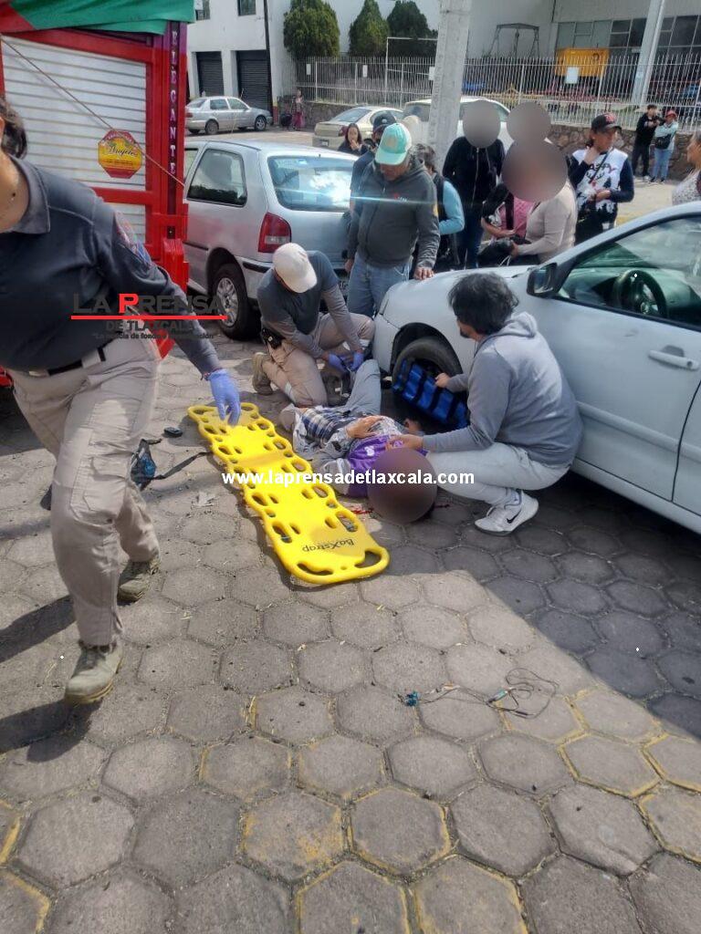 Atiende Policía Municipal de Huamantla accidente de tránsito con lesionado y detiene a presunto responsable