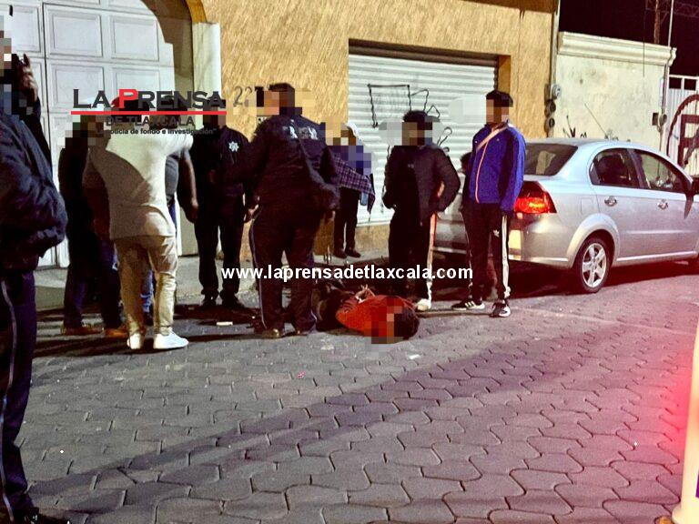 Ladrón se salva de ser linchado en San Pablo del Monte