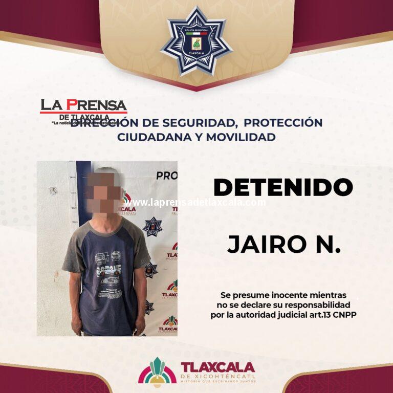 Policía municipal de Tlaxcala atiende reporte ciudadano por presunto intento de robo en San Buenaventura Atempan.