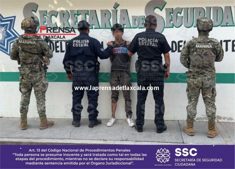 Detiene SSC y Secretaria de Marina a sujeto por delitos contra la salud.