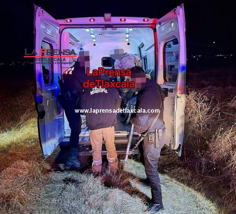 Entre Atlangatepec y Tlaxco abandonan a víctima de asalto.