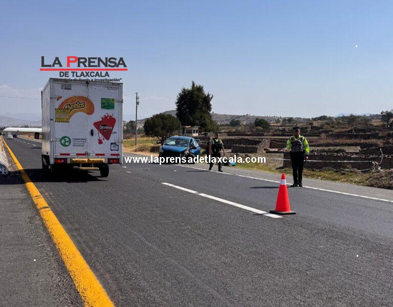 Dos adultos mayores lesionados deja accidente vial en la México-Veracruz, zona Calpulalpan.