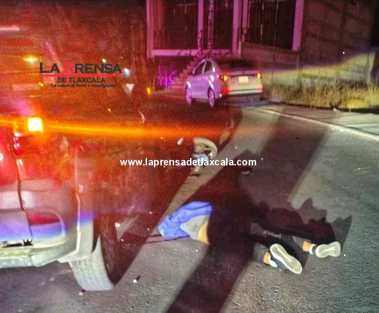 Fallece motociclista atropellado en Huiloac, Apizaco