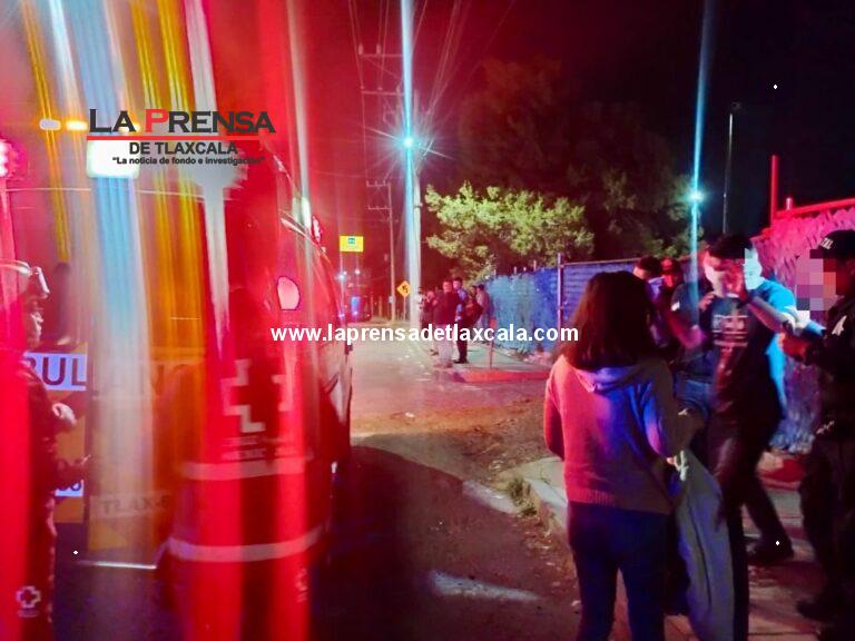 Policía municipal de Tlaxcala detiene a sujeto señalado como presunto agresor de un masculino en la zona de la virgen.