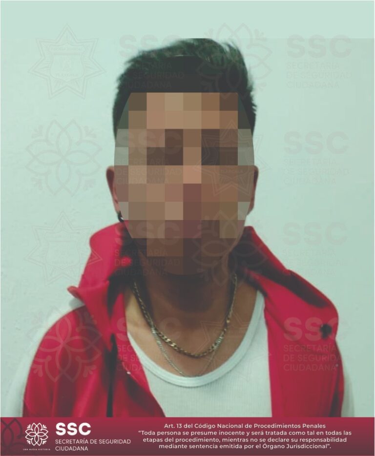 Detiene SSC en San Pablo del Monte a sujeto por delitos contra la salud.