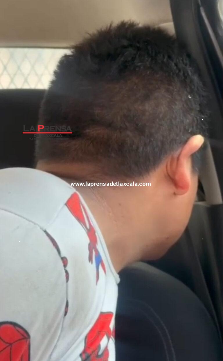 Rescatan a presunto ladrón en San Pablo del Monte.