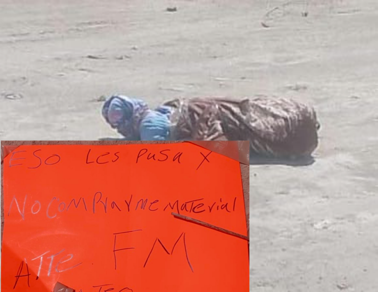 Cuerpo embolsado con narcomensaje es hallado en Mazatecochco de José María Morelos