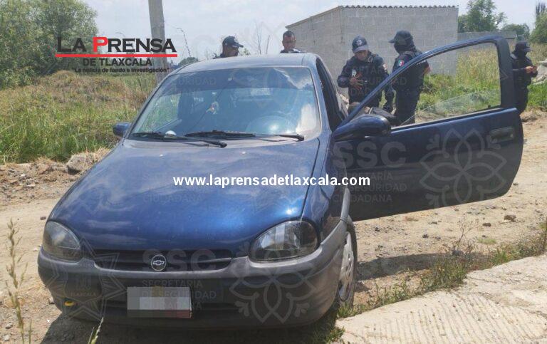 Aseguran SSC y Marina a tres sujetos por secuestro exprés cometido contra una familia de Nativitas.