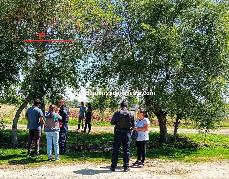 Riña por límites de terrenos en Tepetitla deja una mujer lesionada.