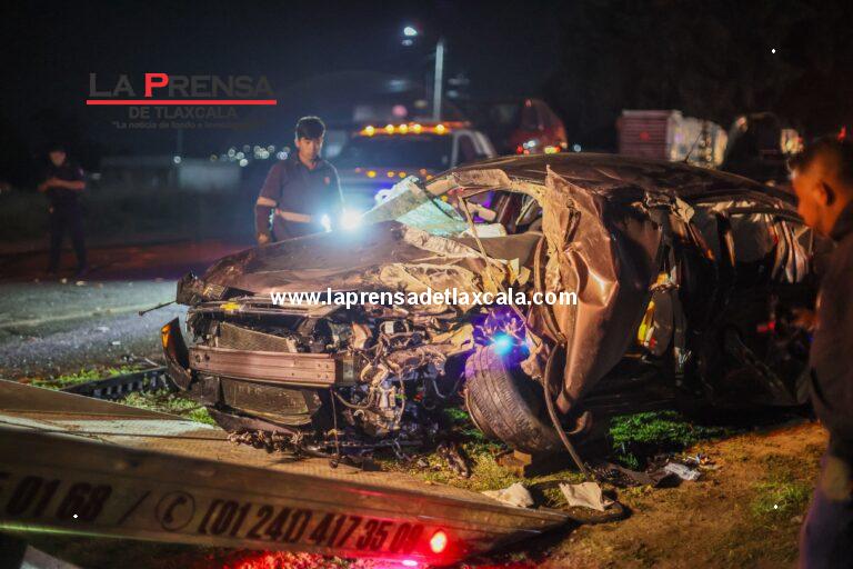 Accidente vial deja una persona lesionada en San Bartolomé Matlalohcan