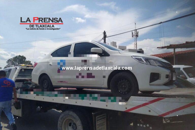 Recupera Policía Municipal de Apizaco vehículo con reporte de robo.