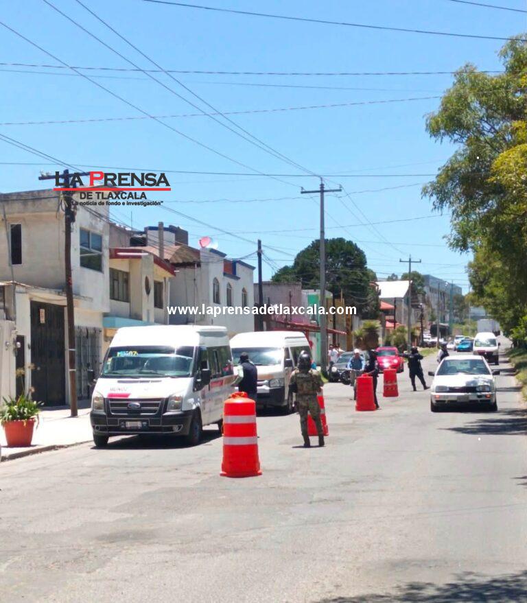 Implementan filtros de revisión vehicular en Apizaco.