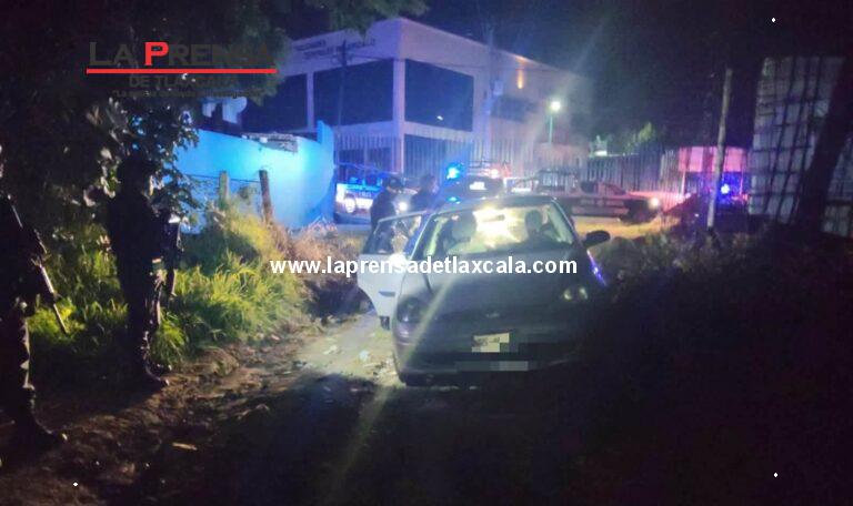 Recupera Policía de Apizaco vehículo con reporte de robo.