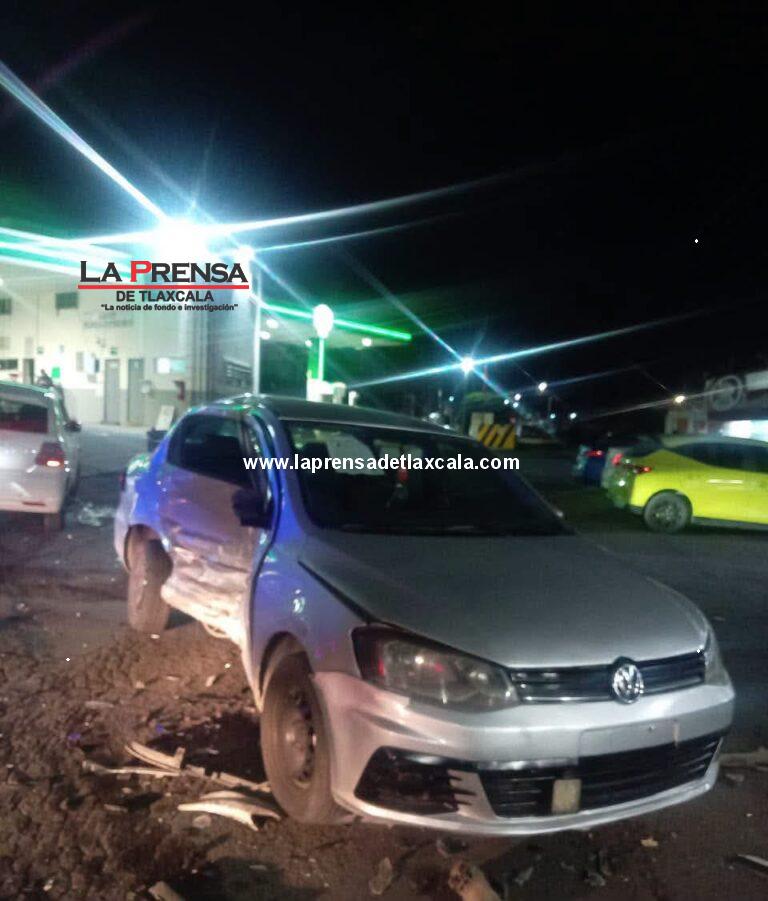 Asegura Policía de Apizaco Vehículos Involucrados en Accidente de Bulevard 16 de Septiembre.