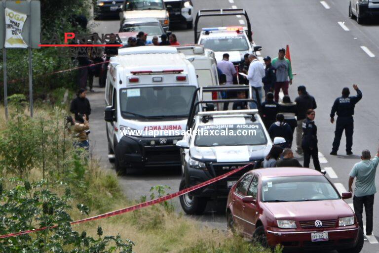 Motociclista muere frente a la 23 Zona Militar de Panotla tras ser embestido en Ixtacuixtla.