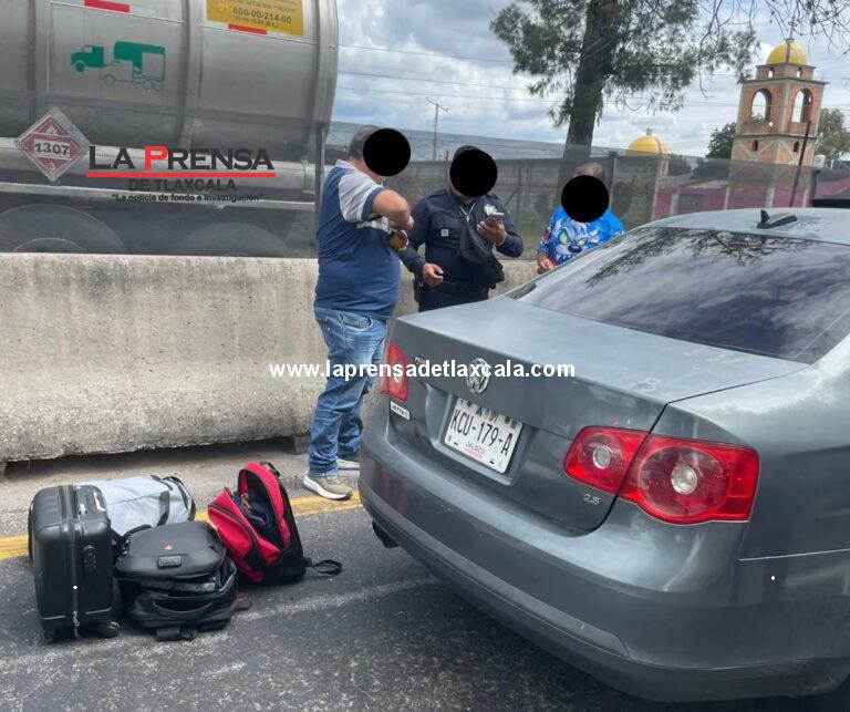 Recuperan en Yauhquemehcan vehículo con reporte de robo; conductor intentó fugarse.