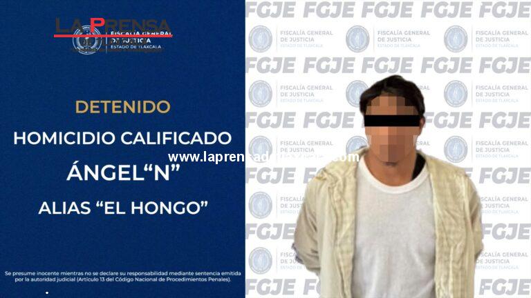 FGJE aprehende a hombre por homicidio calificado ocurrido en Huamantla.