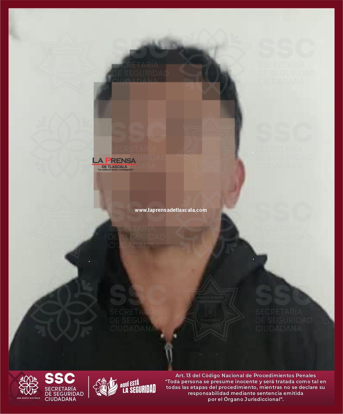 Detiene SSC a sujeto por narcomenudeo en Tequexquitla.